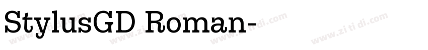 StylusGD Roman字体转换